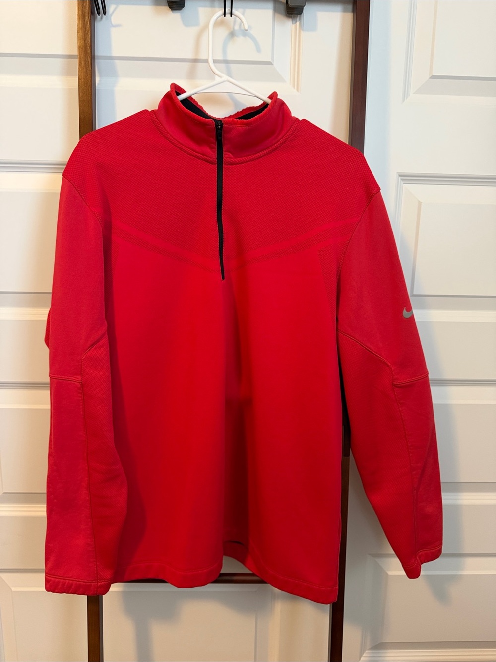 Nike Red Quarter-Zip Performance Pullover Jacket